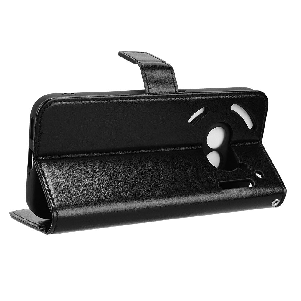 For Nothing Phone (2a) Wallet Case Crazy Horse Texture Folio Stand Phone Cover For Nothing Phone (2a) Wallet Case Crazy Horse Texture Folio Stand Phone Cover
